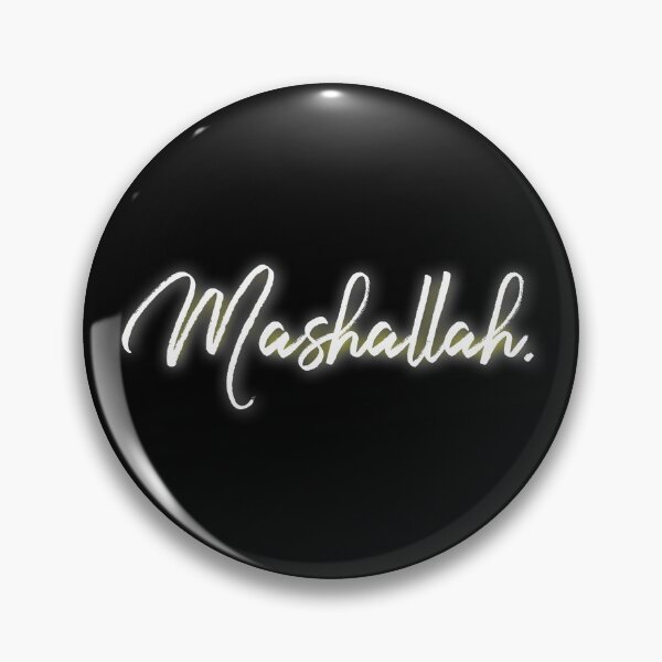 Item preview, Mashallah word in Gold Glow cute typography English design  designed and sold by hasondx.