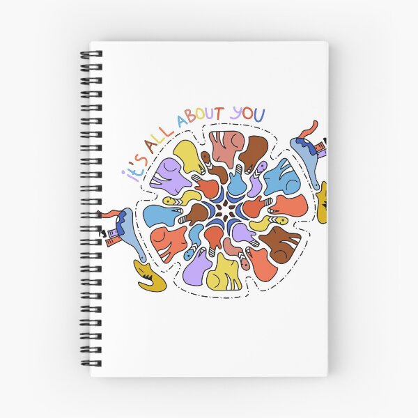 Artikelvorschau, Es dreht sich alles um dich Doodle Art farbig entworfen und verkauft von R4CProject.
