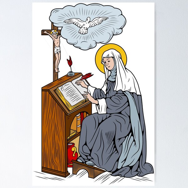 Item preview, ST HILDEGARDE  designed and sold by CatholicSaints.