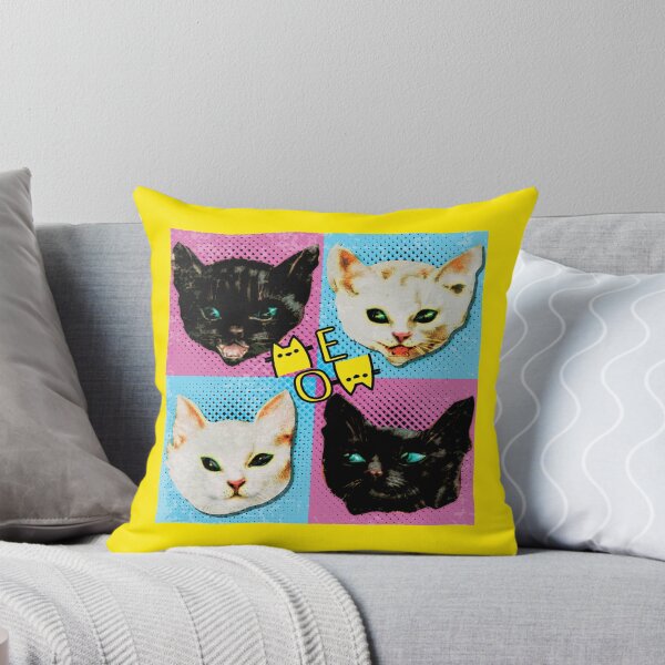 Item preview, One two three cat - four meow cats designed and sold by catnbloom.