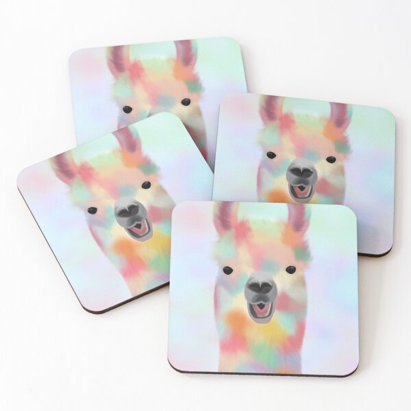Item preview, Rainbow llama designed and sold by Amz-art.