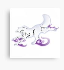 Weißer Wolfsgeist Metallbild