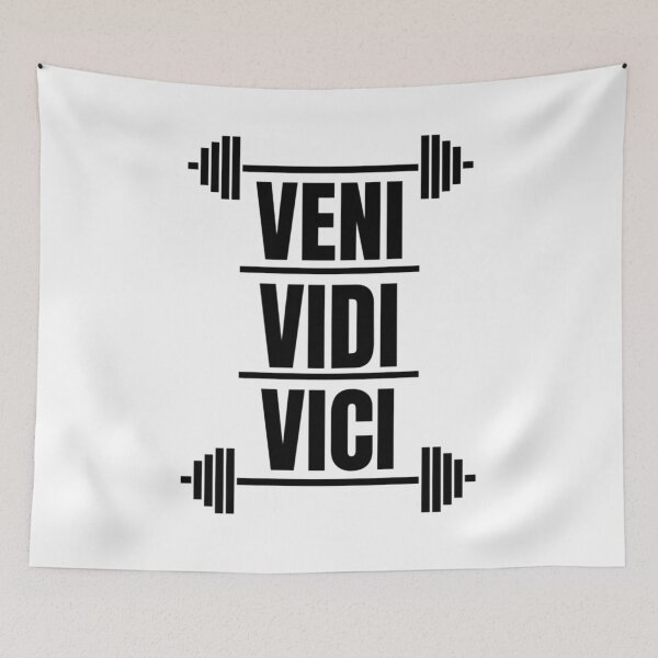 Item preview, Veni Vidi Vici Black - Gym designed and sold by GymWearDepot.