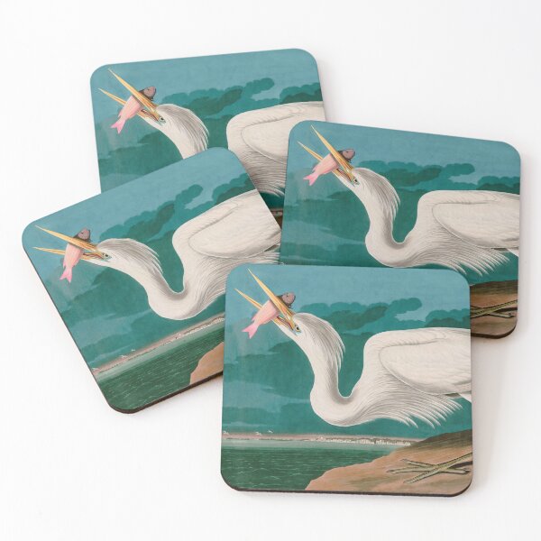 Item preview, Great White Heron Birds of America Audubon Illustration Bird Lovers Gift designed and sold by VintageArchive.