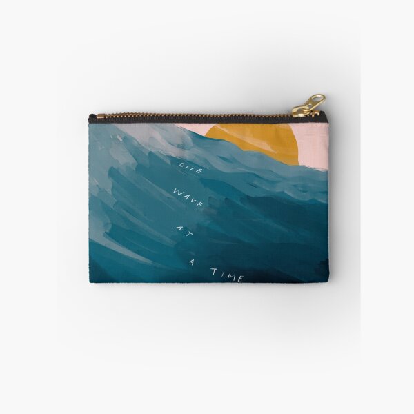 Item preview, One Wave At A Time - Abstract Art - Inspirational Quote with Ocean, Sea Inspired - Morgan Harper Nichols designed and sold by morgansgoods.