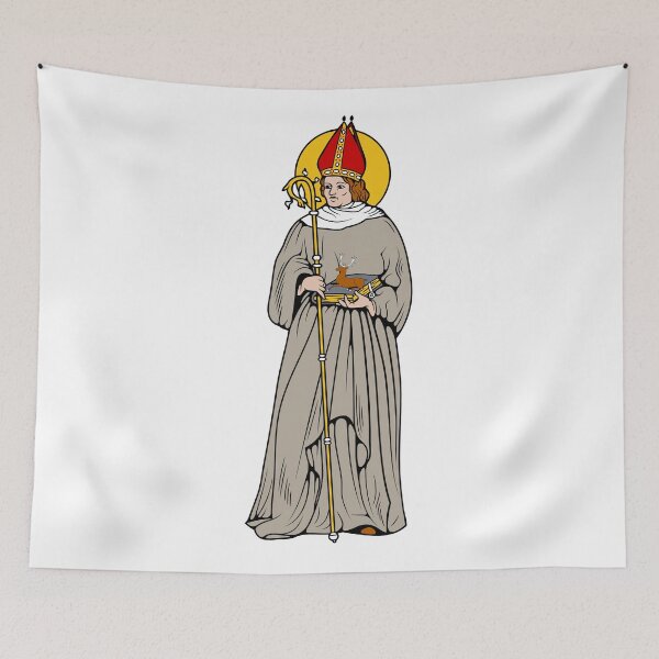 Item preview, ST HUBERT OF LIEGE as BISHOP designed and sold by CatholicSaints.