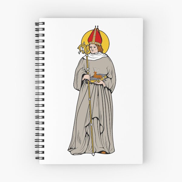 Item preview, ST HUBERT OF LIEGE as BISHOP designed and sold by CatholicSaints.