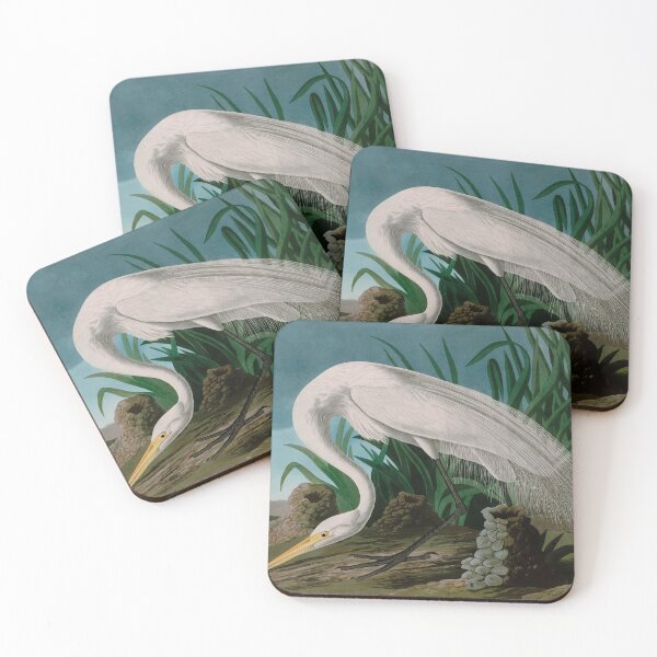 Item preview, White Heron Birds of America Audubon Illustration Bird Lovers Gift designed and sold by VintageArchive.