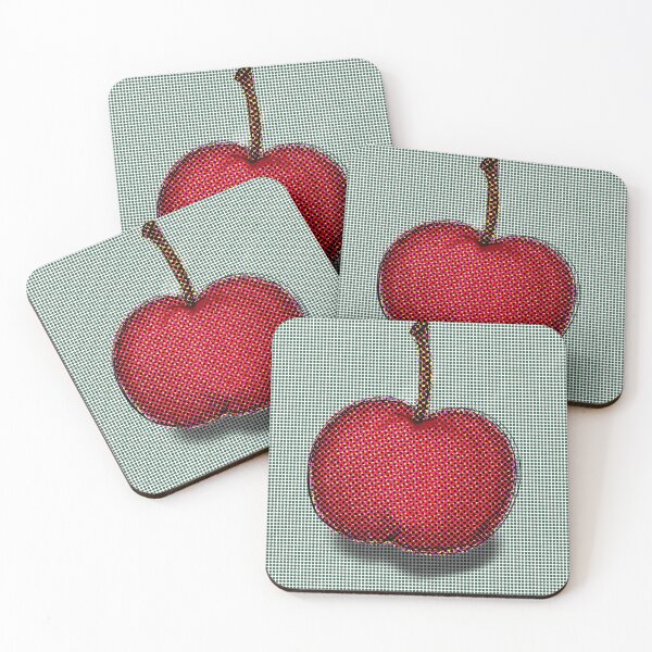 Item preview, Five Servings of Circles Cherry Print designed and sold by Punderstandable.