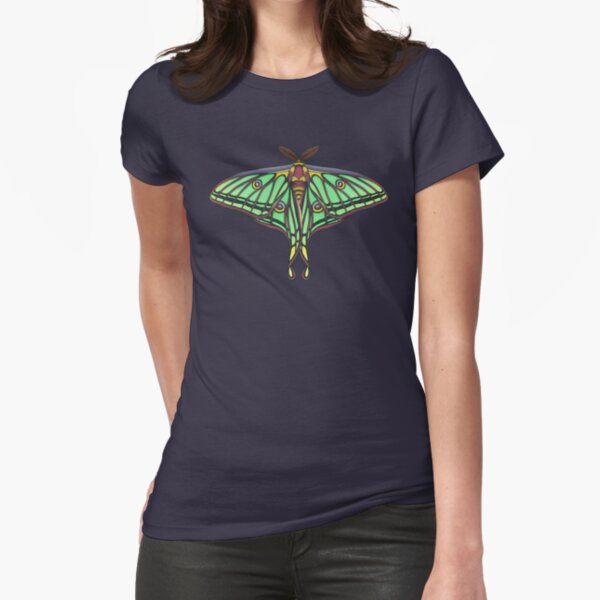 Spanish Moon Moth Fitted T-Shirt