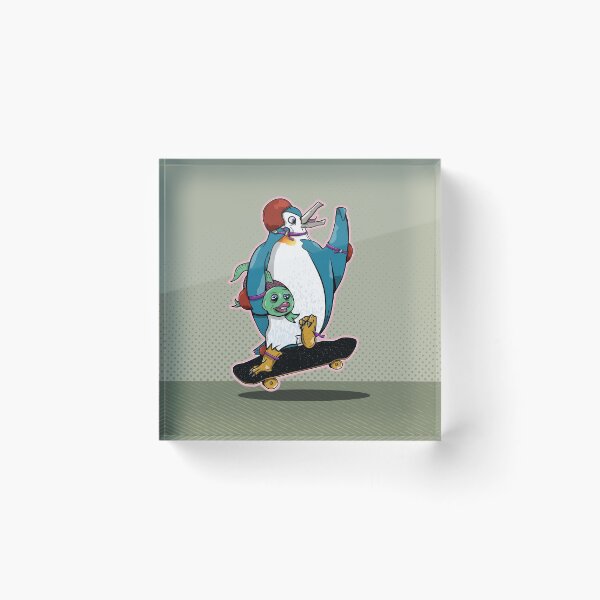 Item preview, Penguin Skateboarding designed and sold by piedaydesigns.