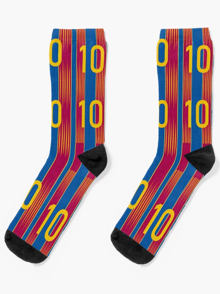 Lionel Messi Gifts Accessories - Barcelona's Kit Colors - Barcelona " Socks for C-DesignsMerch | Redbubble