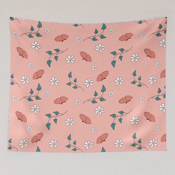 Item preview, Floral pattern with Butterflies designed and sold by MendiVernatter.