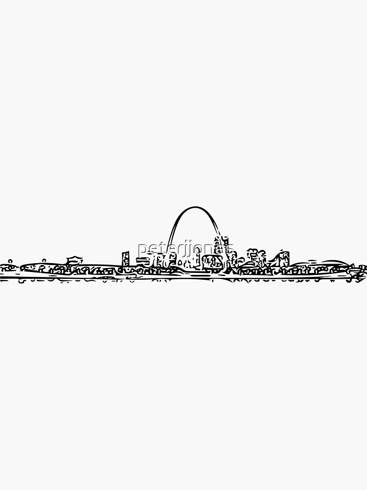 Vintage St. Louis Baseball Skyline Cardinal Retro Sticker for Sale by  schobertjazmine