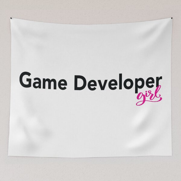 Item preview, Game Developer Girl designed and sold by WordsGamersUse.