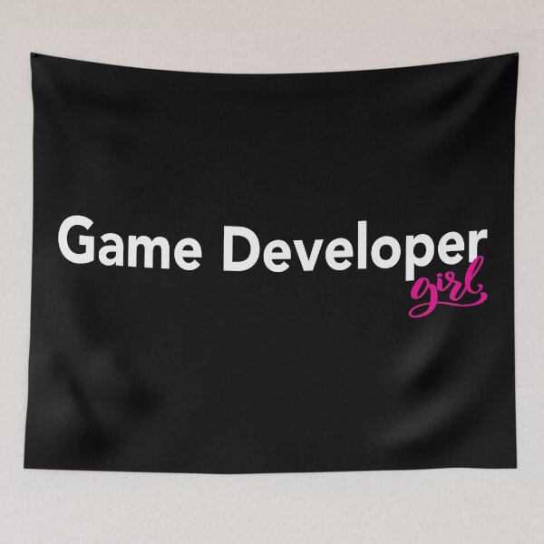 Item preview, Game Developer Girl designed and sold by WordsGamersUse.