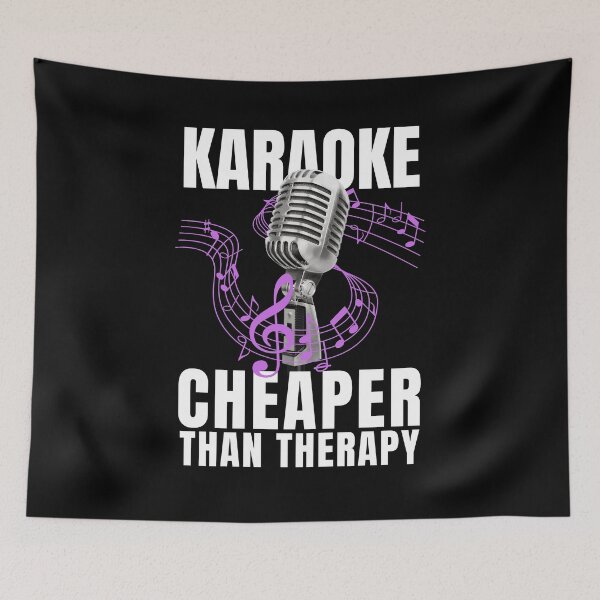 Item preview, Karaoke Cheaper Than Therapy designed and sold by Crafty-Mornings.