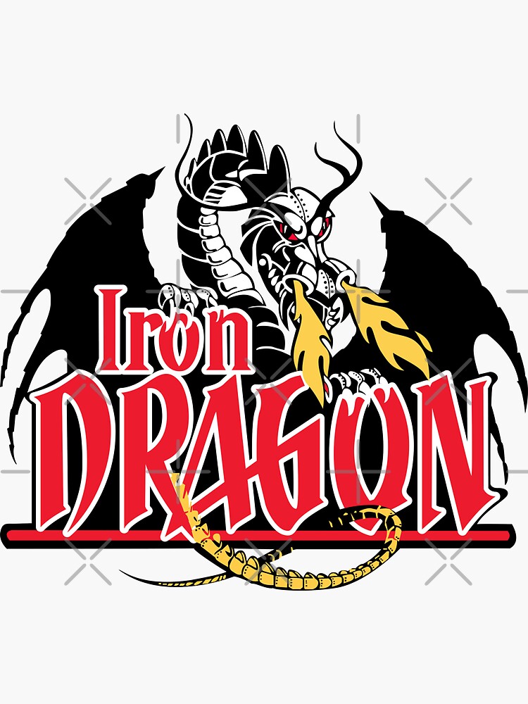"Iron Dragon" Sticker for Sale by carowindsfanson Redbubble