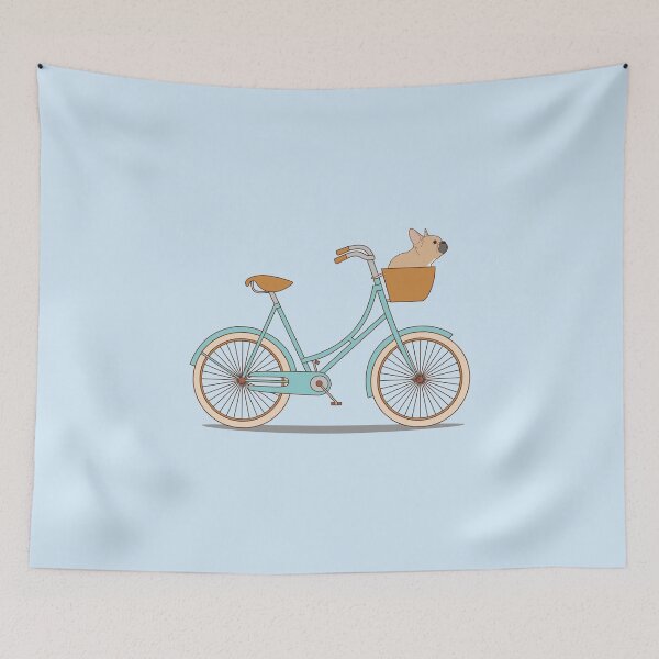 Item preview, Bicycle Basket Frenchie designed and sold by FrenchiJunction.