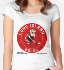 Long Island Ducks Hockey Team Women's Fitted Scoop T-Shirt