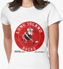 Long Island Ducks Hockey Team Women's Fitted T-Shirt
