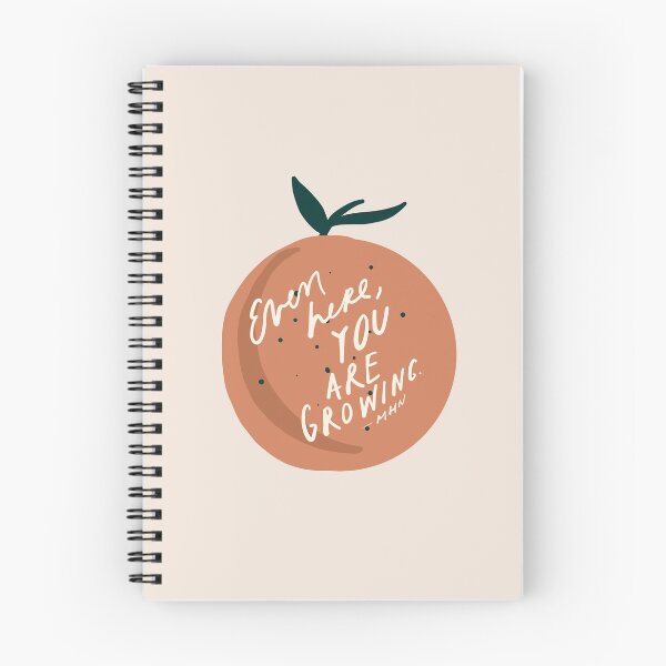 Item preview, Even here, you are growing - inspirational quote with orange fruit art - Morgan Harper Nichols designed and sold by morgansgoods.