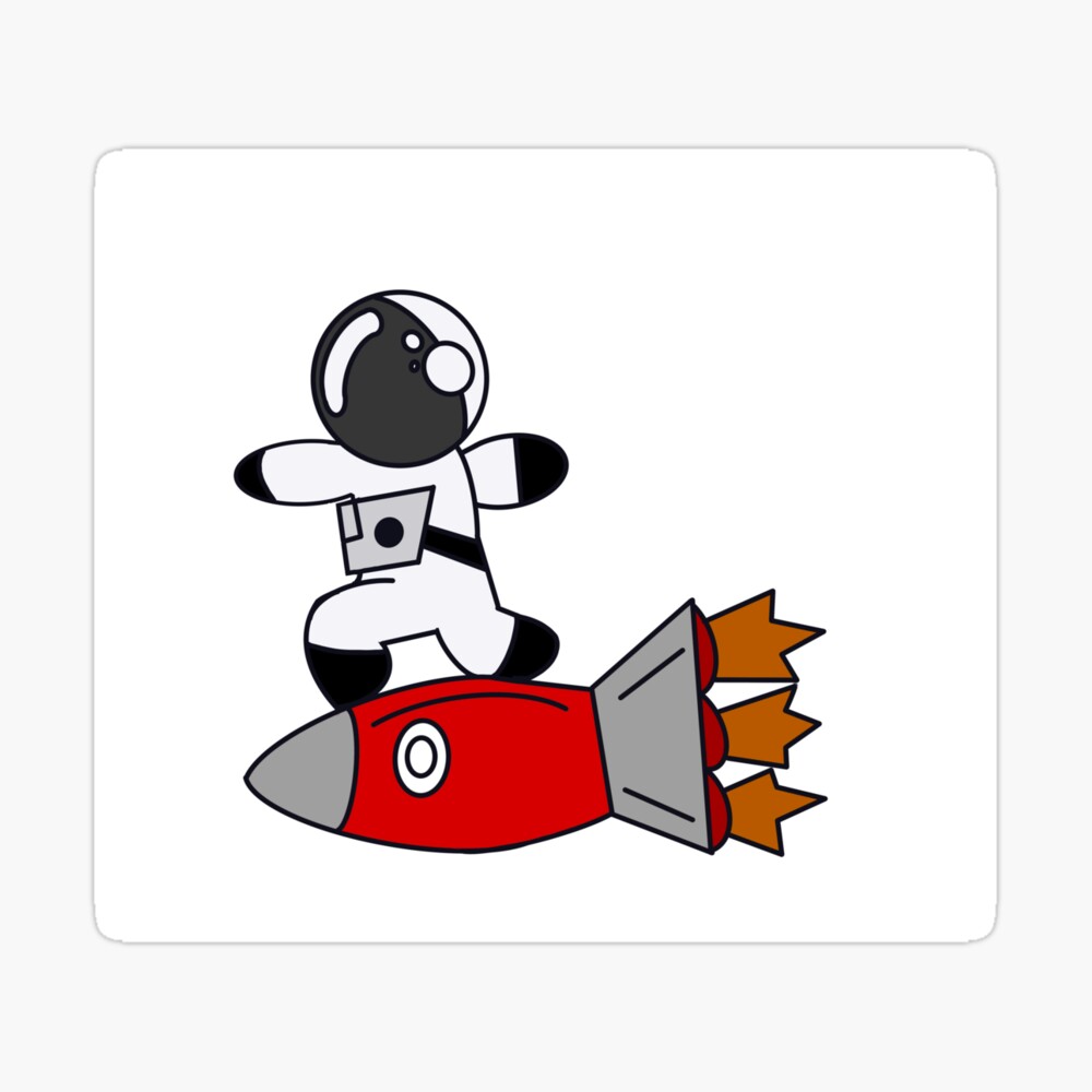 Astronaut riding space rocket cartoon Astronaut riding space rocket cartoon