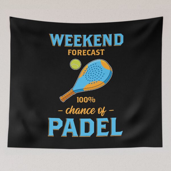 Item preview, Weekend Forecast Paddle Tennis Padel print designed and sold by jakehughes2015.