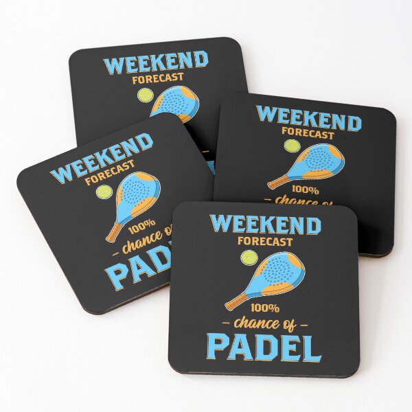 Item preview, Weekend Forecast Paddle Tennis Padel print designed and sold by jakehughes2015.