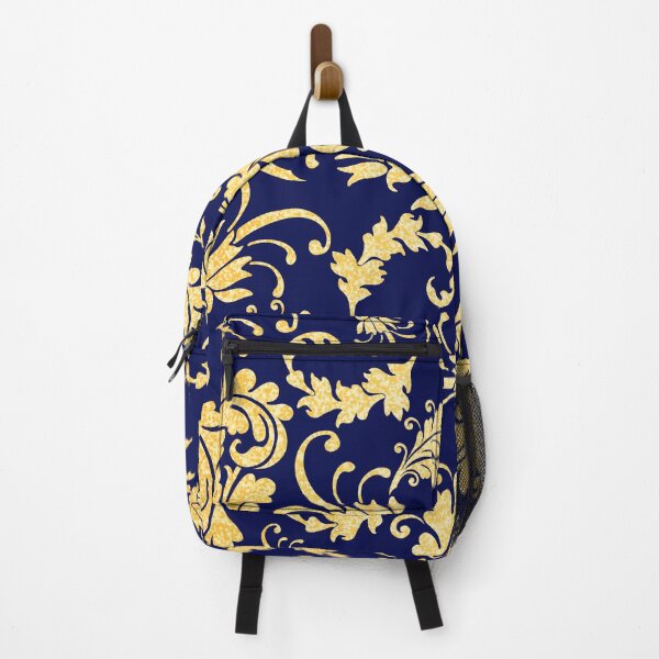 Item preview, Navy and Gold Floral designed and sold by FunWithChemo.