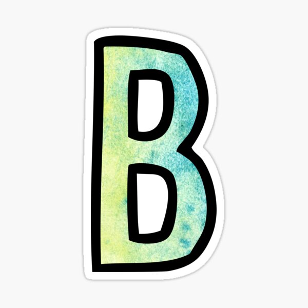 The Letter B Stickers | Redbubble