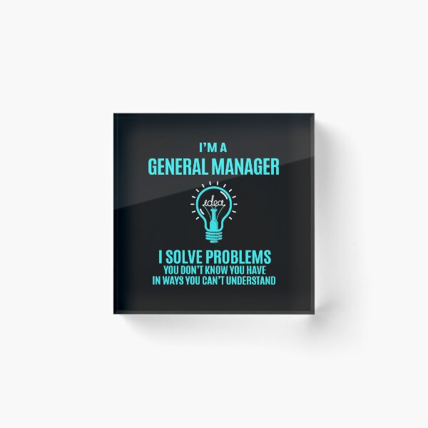Item preview, General Manager T Shirt - I Solve Problems Gift Item Tee designed and sold by merystowe1.
