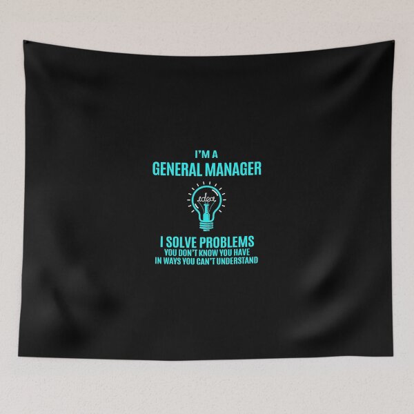 Item preview, General Manager T Shirt - I Solve Problems Gift Item Tee designed and sold by merystowe1.