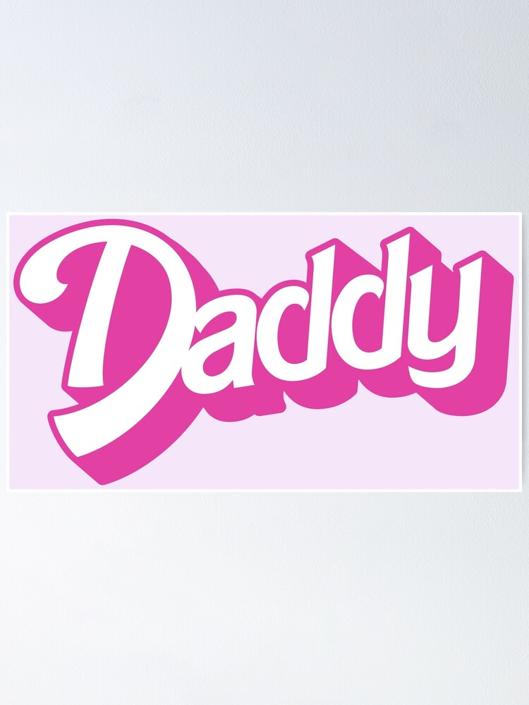 Yes Daddy DDLG Dom Sub Design Poster for Sale by thegoodwordsco