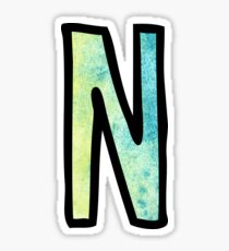 Letter N Sticker