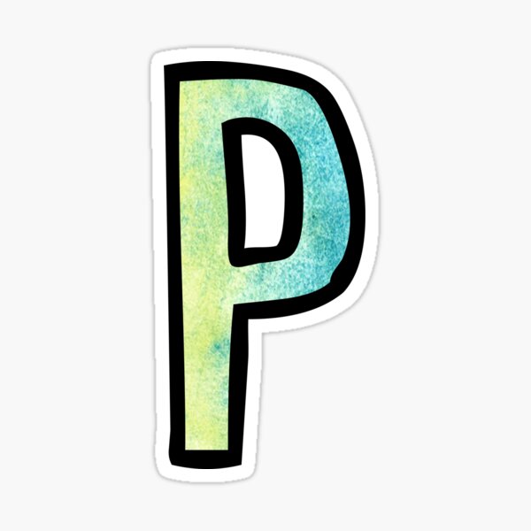 The Letter P Stickers | Redbubble