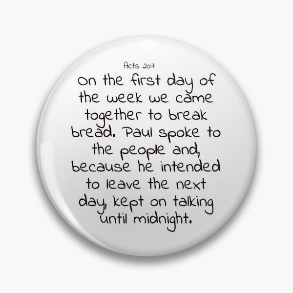 Item preview, Bible verse: Acts 20:7 designed and sold by john-3-16.