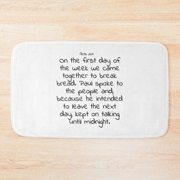 Item preview, Bible verse: Acts 20:7 designed and sold by john-3-16.