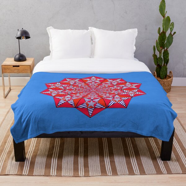 Item preview, Stars and Blue Stripes on Red Decagon designed and sold by SeaChangeDesign.