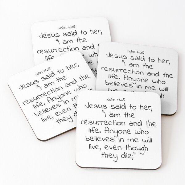 Item preview, Bible verse: John 11:25 designed and sold by john-3-16.