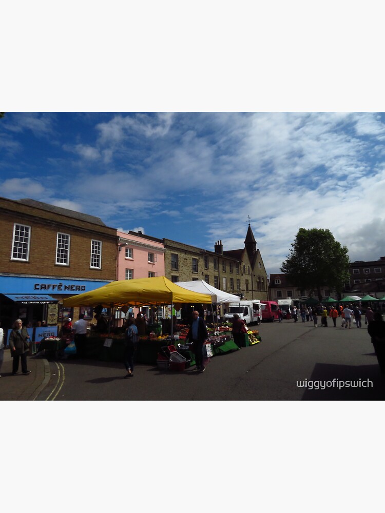 "Market Day, Bury St Edmunds" Sticker for Sale by wiggyofipswich