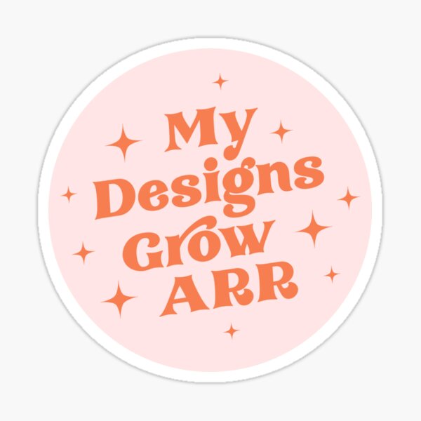 Item preview, My Designs Grow ARR | Pink designed and sold by uxswag.