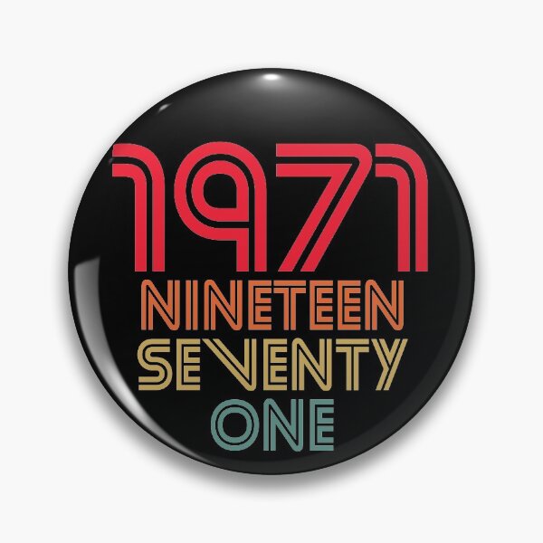 Item preview, 1971 - Birthday Year Design designed and sold by Rhu Creations.