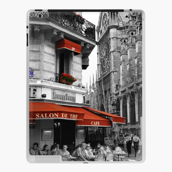 French Cafe at Notre Dame iPad Skin