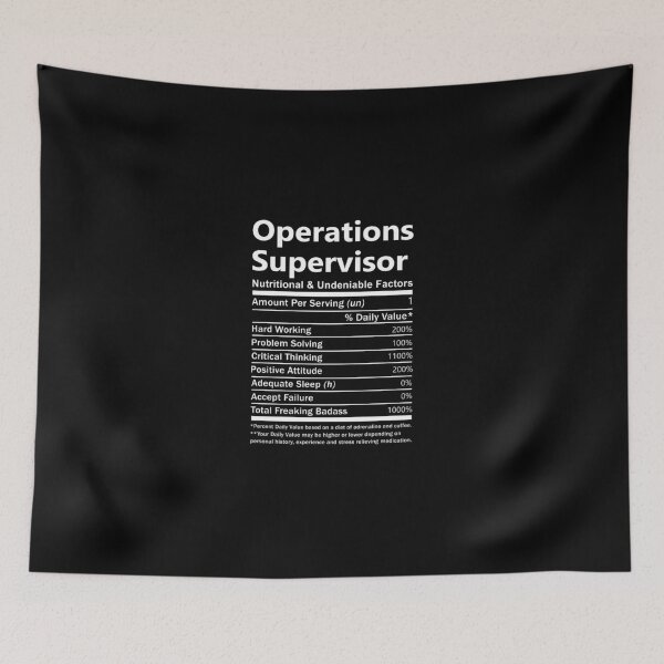 Item preview, Operations Supervisor T Shirt - Nutritional And Undeniable Factors Gift Item Tee designed and sold by cloyannett.
