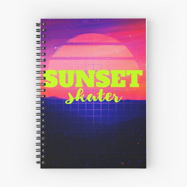 Item preview, Sunset Skater 80s Vibes designed and sold by SkateGalaxy.