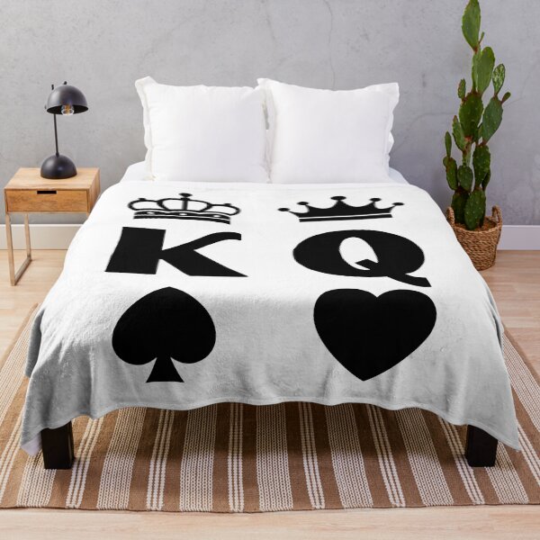 Item preview, King Of Spades Queen Of Hearts, King and Queen in black designed and sold by miraipa.