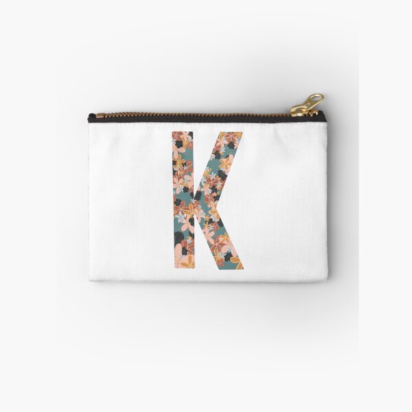 Item preview, Floral K - Teal designed and sold by PrintsbyMargo.