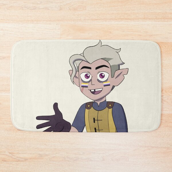 Item preview, hunter the owl house (the golden guard) with a nonbinary flag designed and sold by Diygurugirl.