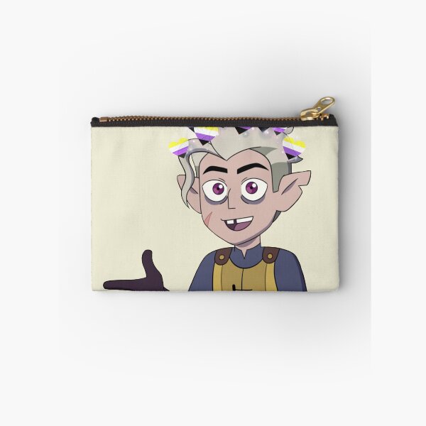 Item preview, hunter the owl house (the golden guard) with a non-binary heart crown designed and sold by Diygurugirl.